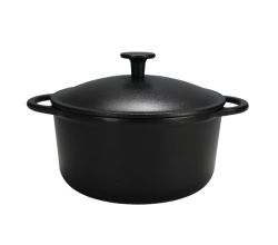 Fleischtopf RUSTICA mit Deckel, Gusseisen, induktionsfähig / Topf / Kochtopf