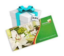 Geschenkgutschein im Wert von 30,00 Euro / Geschenkidee / Geschenk / Gutschein / Gutscheine