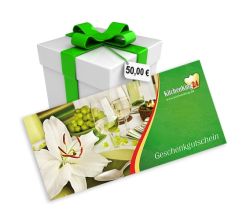 Geschenkgutschein im Wert von 50,00 Euro / Geschenkidee / Geschenk / Gutschein