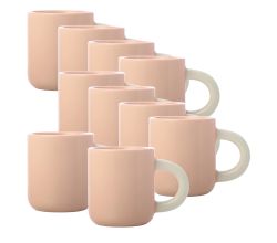 10er SET Maxwell & Williams DI0351 Espressotasse 110ml Apricot SHERBET Porzellan