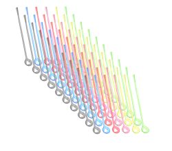 10er SET METALTEX 257832080 Cocktail Rührstäbe 6 Stück / Cocktailstäbe