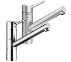 KLUDI Armatur SCOPE XL mit Festauslauf in Chrom oder Edelstahlfinish