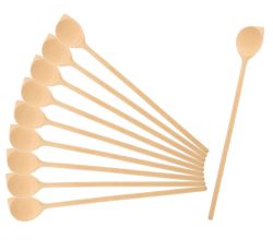 10er SET HOFMEISTER 10126 Kochlöffel spitz, Buchenholz, 40 cm
