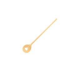HOFMEISTER 50098 Kochlöffel rund Motiv Herz, Buchenholz, 30 cm