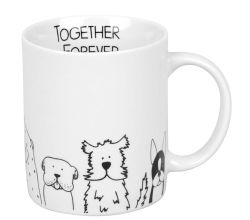 KÖNITZ Becher - FUNNY DOGS - 330 ml aus Porzellan