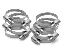 10er SET KÖRO Schlauchschelle 8-12 mm NIROSTA mit Sechskantschraube Kombischlitz / Schlauchklemme / Schlauchzubehör