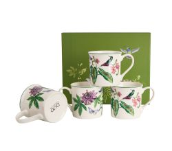DUO 4er-Set Becher SOUND OF PARADISE, 400 ml, New Bone China Porzellan, in Geschenkbox