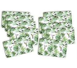 10er SET KESPER 31258 Dekor-Frühstücksbrettchen TROPICAL Melamin