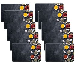 10er SET KESPER 36362 Glas-Schneideplatte 29,5 x 19 cm Motiv SPICES
