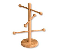 KESPER Brez'n- und Wurstständer 6-armig Höhe 37 cm aus Bambus / Brezelständer