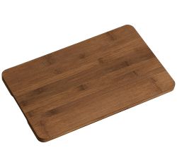 KESPER Schneide- und Servierbrett 59390 aus dunklem Bambus / Holzbrett