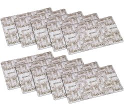 10er SET KESPER Platzset COFFEE LETTERS aus Polypropylen / Untersetzer