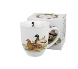 DUO World of Birds Becher 400 ml WILD DUCK (Wildente) New Bone China Porzellan