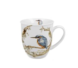 DUO World of Birds Becher 650 ml COMMON KINGFISHER (Eisvogel) New Bone China Porzellan