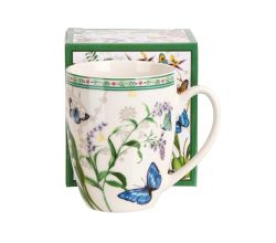 DUO Klassischer Becher FLOWER DREAM, 360 ml, New Bone China Porzellan, in Geschenkbox