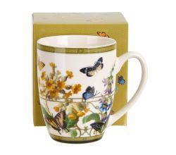 DUO Klassischer Becher FLORAL RHAPSODY, 360 ml, New Bone China Porzellan, in Geschenkbox