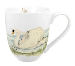DUO World of Birds XXL Becher 1000 ml SWAN New Bone China Porzellan