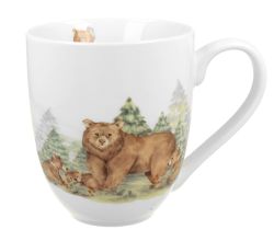 DUO WORLD OF ANIMALS XXL Becher 1000 ml BEARS New Bone China Porzellan