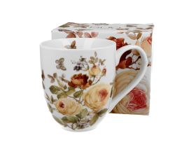 DUO Flowers Classic XXL Becher 1000 ml ZAHRA New Bone China Porzellan