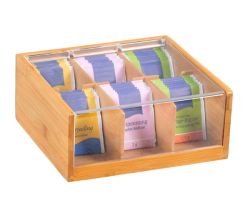 KESPER Tee-Box mit 6 Fächern / Teebox / Teebeutel Box / Teebeutel Aufbewahrung