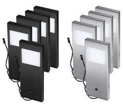 THEBO LED 91 Tadeo 1 in EDELSTAHL oder SCHWARZ / Unterbauleuchten / Oberschrankleuchten
