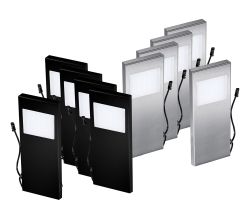 THEBO LED 91 Tadeo 3 in EDELSTAHL oder SCHWARZ / Unterbauleuchten / Oberschrankleuchten