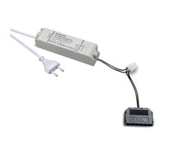 LED Netzteil 30 Watt mit Anschluß für Hauptschalter und 6-Fach LED Verteiler / Netzteil / Trafo / LED Trafo