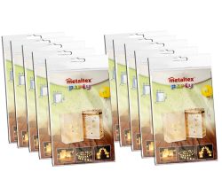 10er SET METALTEX 256620080 LICHTERTÜTEN - Sterne - 5 Stück / Stimmungsleuchten / Dekoleuchten