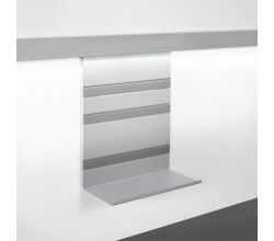 Linero MosaiQ Universalablage H 300 mm ohne Rahmen Titan grau / Relingsystem / Kesseböhmer