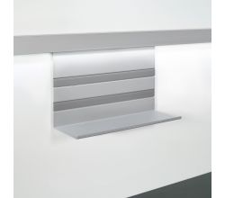 Linero MosaiQ Universalablage H 200 mm ohne Rahmen Titan grau / Relingsystem / Kesseböhmer