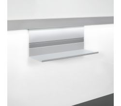 Linero MosaiQ Universalablage H 140 mm ohne Rahmen Titan grau / Relingsystem / Kesseböhmer