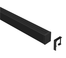 Linero MosaiQ Profilleisten Set in schwarz matt / Reling Aluprofil / Relingsystem / Kesseböhmer