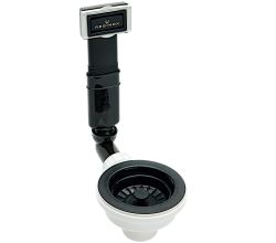 Reginox Ablaufset 3,5 Zoll für PURE BLACK Spülen TEXEL 4040 u. 5040 / Ab- und Überlaufgarnitur