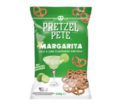 Pretzel Pete Margarita Salt & Lime 110 g - knusprige Brezeln mit Salz & Limette