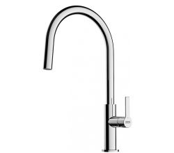 FRANKE Armatur MARIS Slim mit J-Zugauslauf in CHROM / Einhebelmischer