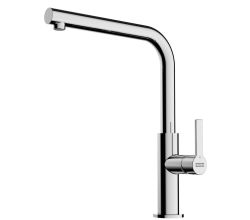 FRANKE Armatur MARIS Slim mit L-Festauslauf in CHROM / Einhebelmischer