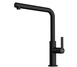 FRANKE Armatur MARIS Slim mit L-Zugauslauf in BLACK MATT / Einhebelmischer