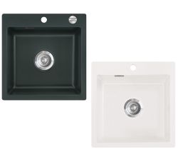 Flächenbündige Spüle KeraDomo MERA 51 F von Systemceram