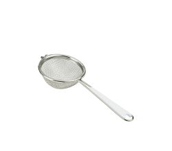 METALTEX Sieb fein, 10 cm, Drahtgriff mit Kunststoffeinlage, verzinnt