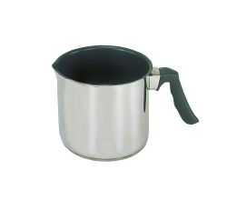 Karl Krüger 2114B Milchtopf 14 cm Edelstahl mit Antihaftbeschichtung und Ausguss, Inhalt 1,6 Liter / Milch-Topf / INDUKTION