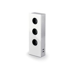MIRA Glas-USB Steckdosenelement WEISS - Schuko 3-fach und 2-fach USB Charger / Steckdosen / USB-Port