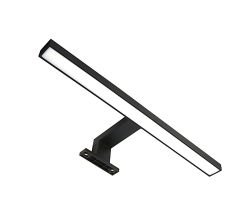 DesignLight MIRBO Universal Badezimmerleuchte SCHWARZ matt - 300 Lumen neutralweiß / Badleuchte / Schrank-Leuchte / LED-Beleuchtung