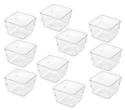 10er SET Metaltex Schubladen-Organizer SLIM XS ohne Deckel / Organisationsbox