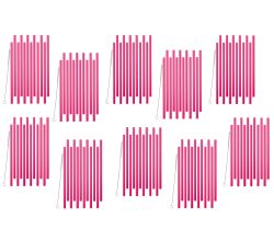 10er SET Metaltex 253135000 Mehrweg-Trinkhalme je 12 Stk. inkl. Reinigungsbürste