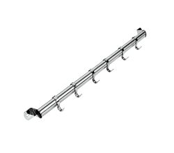 METALTEX Hängeleiste VICTORIA Inox mit 6 Haken / Relingleiste