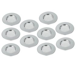 10er Set METALTEX 297575010 Haarfangsieb 7,5 cm INOX / Sieb / Abflusssieb / Haarsieb