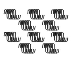 10er SET METALTEX 351708000 City 6er-Set S-Haken Kunststoff / Relingsystem