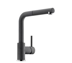 NABER Armatur GRAMIX 2 in METALLICO mit herausziehbarem Auslauf / Küchenarmatur / Einhebelmischer