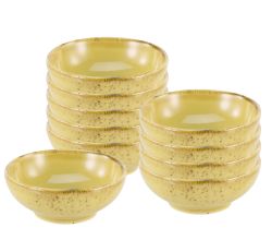 10er SET CreaTable 22524 Nature Collection Dipschale 11,5 cm CURRY