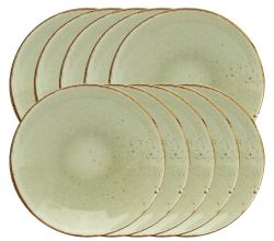 10er SET CreaTable 20022 Nature Collection Suppenteller 22 cm EARTH